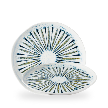 Churchill Fresco Shoal Blue organisch bord 28 cm