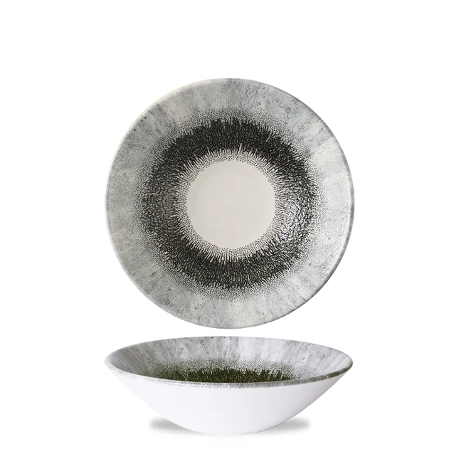 Churchill Studio Prints Black diepe coupekom Ø 19 cm – zwarte porseleinen kom voor horeca