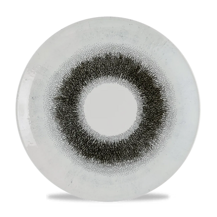 Churchill Studio Prints Fusion Black coupe bord Ø 28,8 cm – groot zwart patroonbord voor horeca