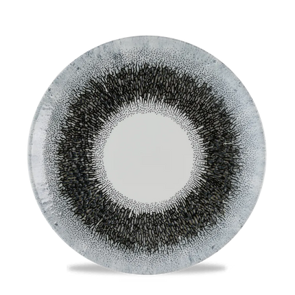 Churchill Studio Prints Fusion Black coupe bord Ø 21,7 cm – zwart patroonbord voor fine dining