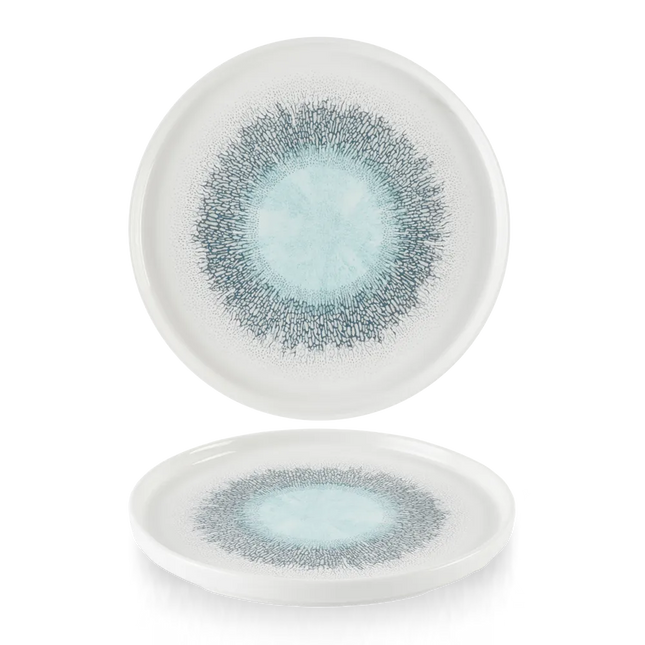 Studio Prints Fusion Blue Walled Plate 26cm 6/box