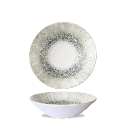 Churchill Studio Prints Grey diepe coupekom Ø 19 cm – grijze porseleinen kom voor restaurants