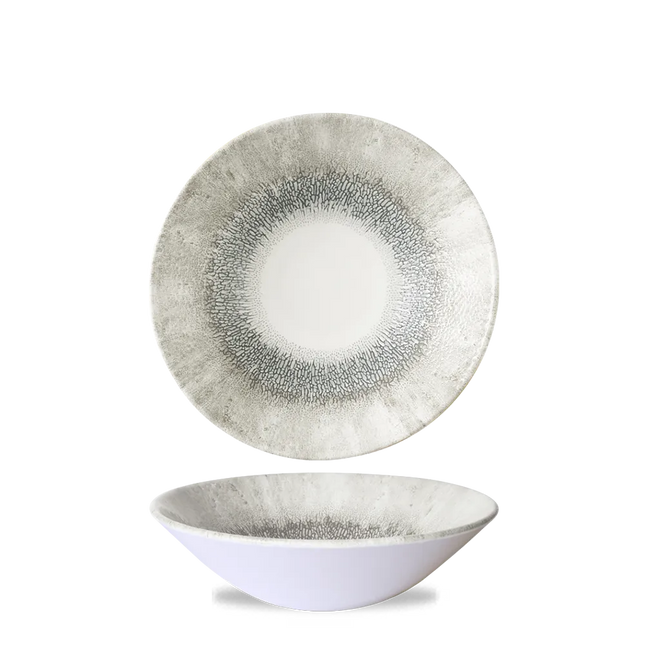 Churchill Studio Prints Grey diepe coupekom Ø 19 cm – grijze porseleinen kom voor restaurants
