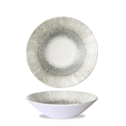 Churchill Studio Prints Grey diepe coupekom Ø 21,7 cm – grijze porseleinen kom voor horeca