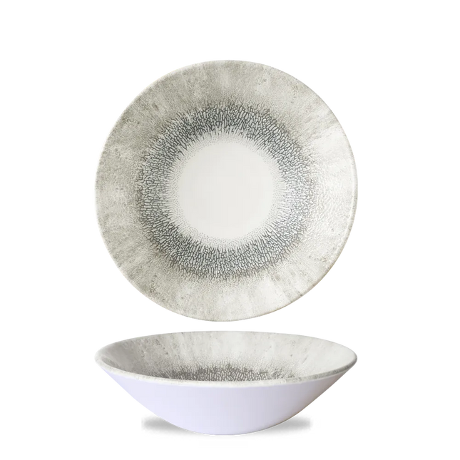 Churchill Studio Prints Grey diepe coupekom Ø 21,7 cm – grijze porseleinen kom voor horeca