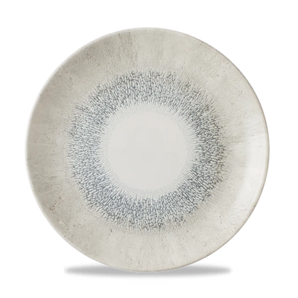 Churchill Studio Prints Fusion Grey Evolve coupebord Ø 26 cm – randloos porseleinen bord voor restaurants
