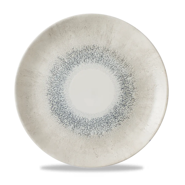 Studio Prints Fusion Grey Evolve Coupe Plate 28.8cm 12/box