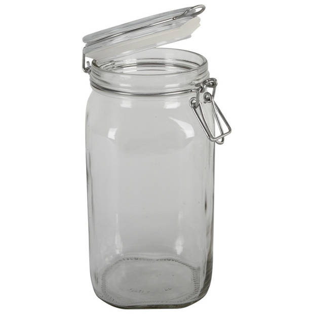 Rocco Bormioli Fido inmaakpot 1,5 liter – glazen weckpot met beugelsluiting