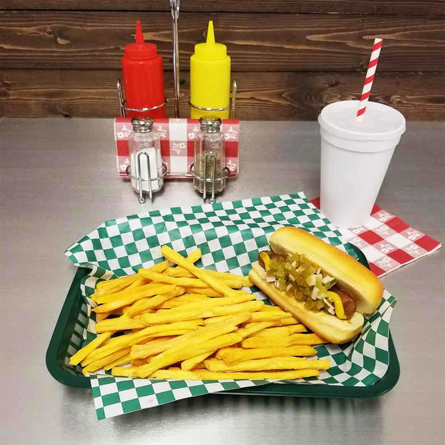 Más Grande Platter Basket Forest Green 36/box OUTLET