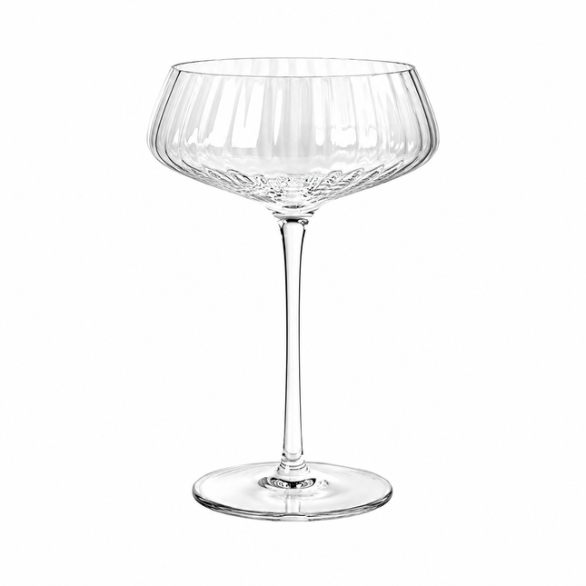 Ginza coupe 230 ml – kristallen coupeglas met verticale lijnen voor champagne en cocktails