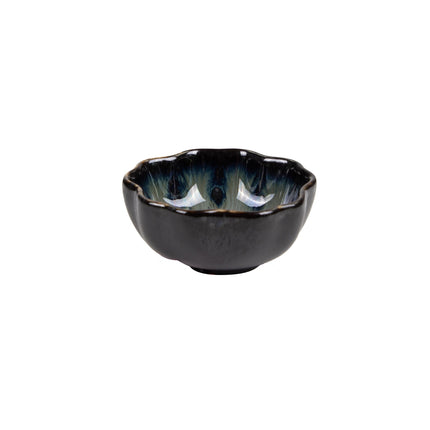 APS Ginza Nagare zwarte kom 7,2 cm detail - dipschaaltje voor de horeca