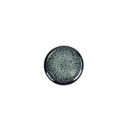 APS Ginza Nagare zwart rond bord 20,5 cm - keramisch bord voor fine dining