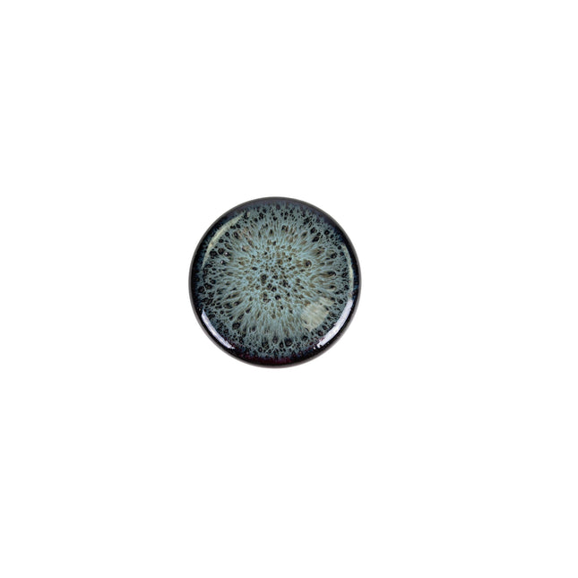 APS Ginza Nagare zwart rond bord 20,5 cm - keramisch bord voor fine dining
