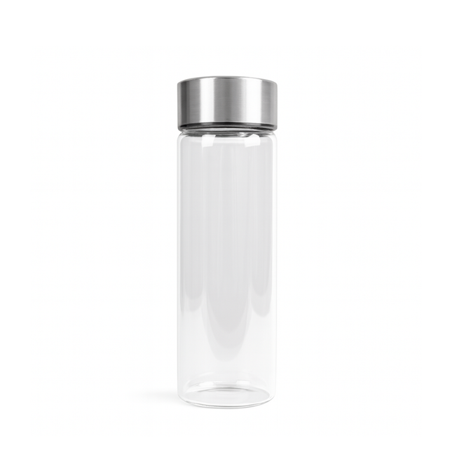 APS Ginza waterfles met RVS deksel 500 ml - glazen karaf voor restaurants