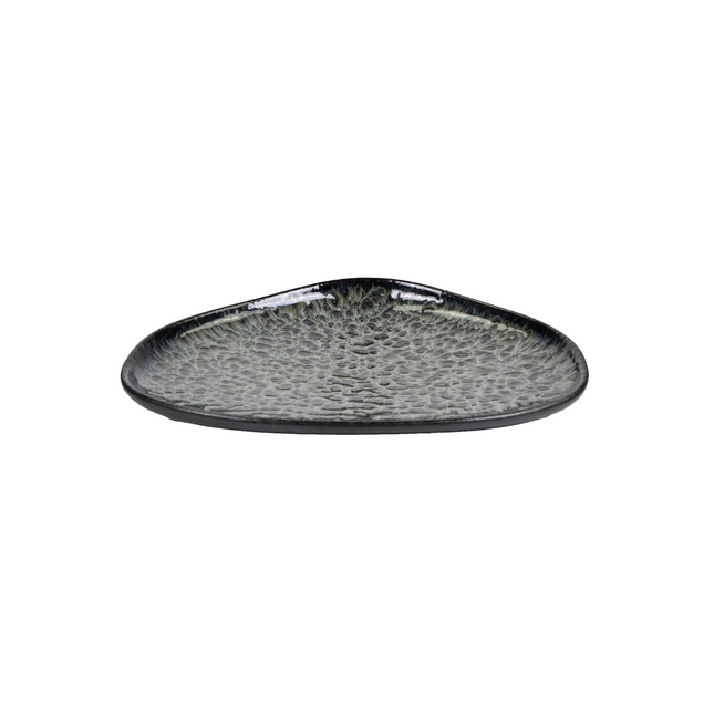 APS Ginza Nagare zwart bord 23 cm detail - bord voor de horeca