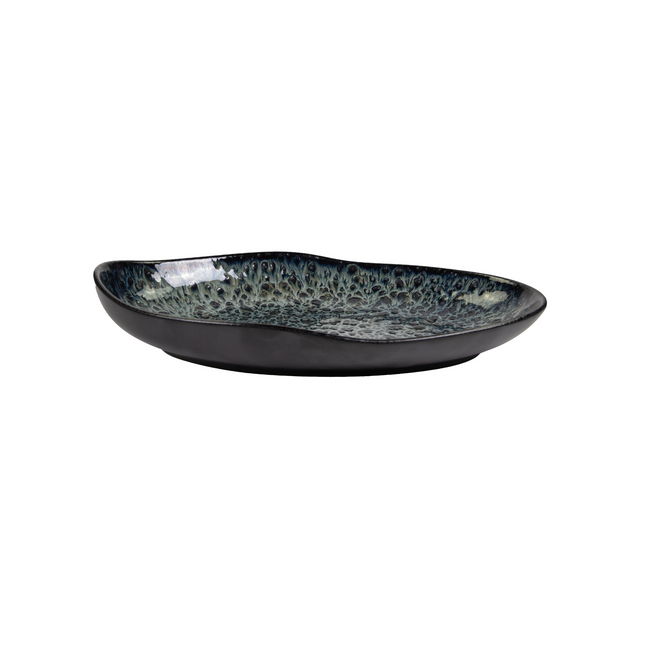 APS Ginza Nagare zwart bord 25 cm detail - serveerbord voor fine dining