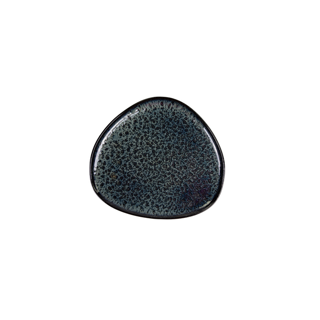 APS Ginza Nagare zwart bord 30,3 x 27,4 cm - groot keramisch serveerbord