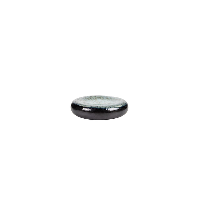 APS Ginza Nagare zwart rond bord 27,5 cm detail - bord voor fine dining