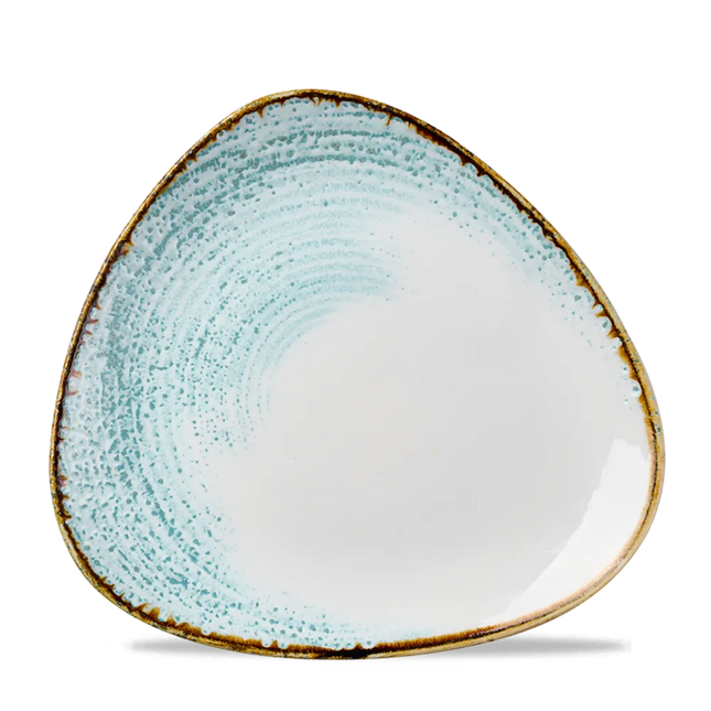 Churchill Homespun Accents Aquamarine Lotus bord Ø 26,5 cm – bord met bloemvorm voor restaurants