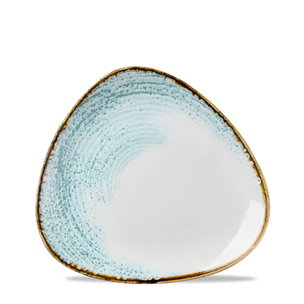 Churchill Homespun Accents Aquamarine Lotus bord Ø 18,5 cm – bord met bloemvorm voor voorgerechten