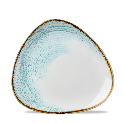 Churchill Homespun Accents Aquamarine Lotus bord Ø 22,9 cm – bord met bloemvorm voor hoofdgerechten