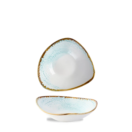 Churchill Homespun Accents Aquamarine Lotus kom Ø 18,5 cm – kom met bloemvorm voor bijgerechten