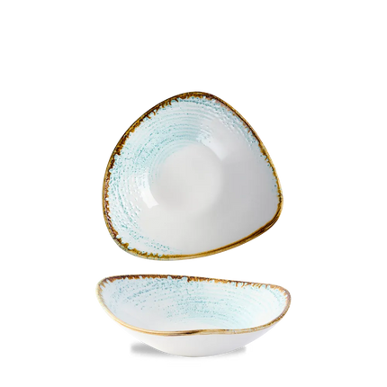 Churchill Homespun Accents Aquamarine Lotus kom Ø 22,9 cm – kom met bloemvorm voor salades