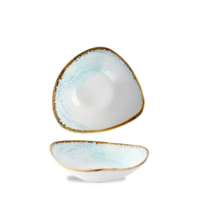 Churchill Homespun Accents Aquamarine Lotus kom Ø 22,9 cm – kom met bloemvorm voor salades