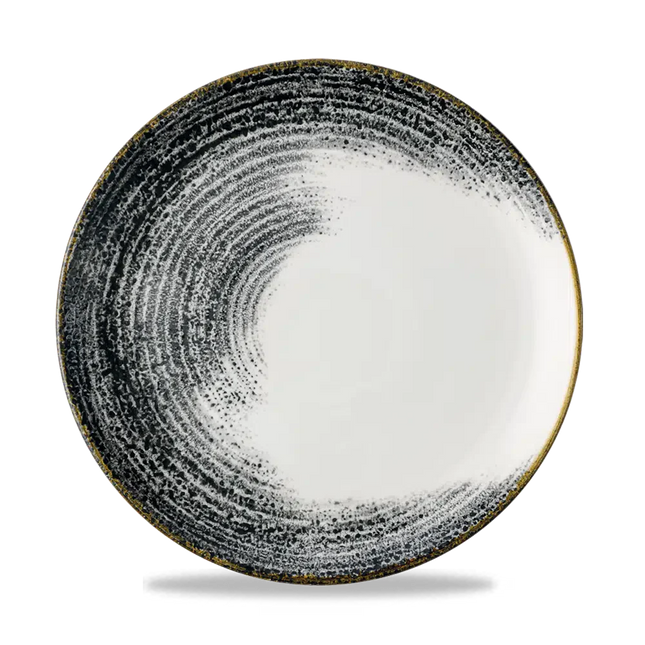 Homespun Accents Black Evolve Coupe Plate 26cm 12/box