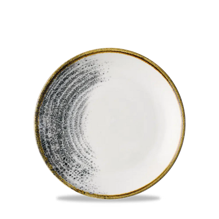 Homespun Accents Black Evolve Coupe Plate 16,5cm 12/box