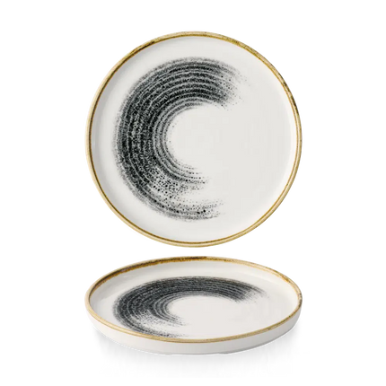 Homespun Accents Black Oblong Plate 21cm 6/box