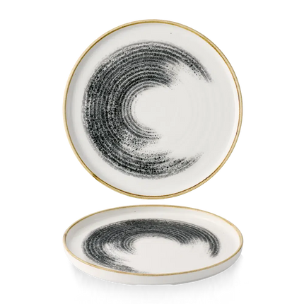 Homespun Accents Black Walled Plate 26cm 6/box