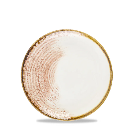 Homespun Coral Evolve Coupe Plate 16.5cm 12/box