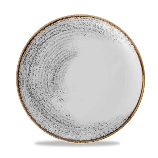 Homespun Accents Jasper Grey Evolve Coupe Plate 12/box