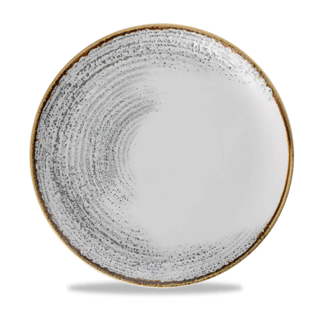 Homespun Accents Jasper Grey Evolve Coupe Plate 12/box