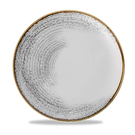 Churchill Homespun Accents Jasper Grey Evolve coupebord – grijs keramisch bord voor de horeca