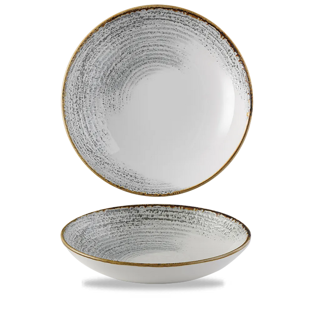 Homespun Accents Jasper Grey Evolve Coupe Bowl 12/box