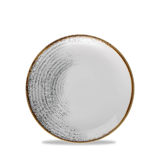 Homespun Accents Jasper Grey Evolve Coupe Plate 12/box