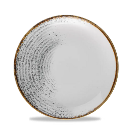 Homespun Accents Jasper Grey Evolve Coupe Plate 12/box