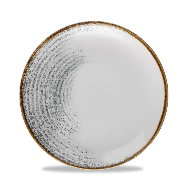 Homespun Accents Jasper Grey Evolve Coupe Plate 12/box