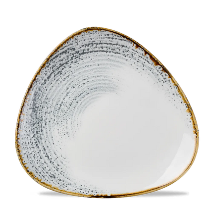Churchill Homespun Accents Jasper Grey Lotus bord Ø 26,5 cm – bord met bloemvorm voor restaurants