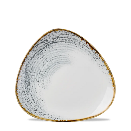 Churchill Homespun Accents Jasper Grey Lotus bord Ø 18,5 cm – bord met bloemvorm voor voorgerechten