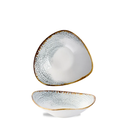 Churchill Homespun Accents Jasper Grey Lotus kom Ø 22,9 cm – kom met bloemvorm voor salades