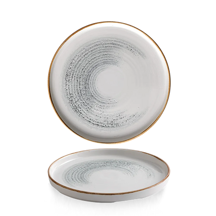 Homespun Accents Jasper Grey Walled Plate 21cm 6/box