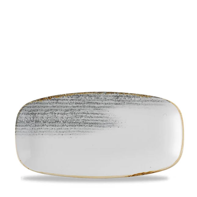 Homespun Accents Jasper Grey Chefs Oblong Plate 12/box