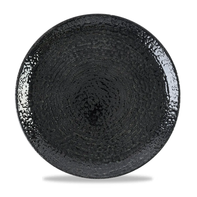 Homespun Black Evolve Coupe Plate 28,8cm 12/box
