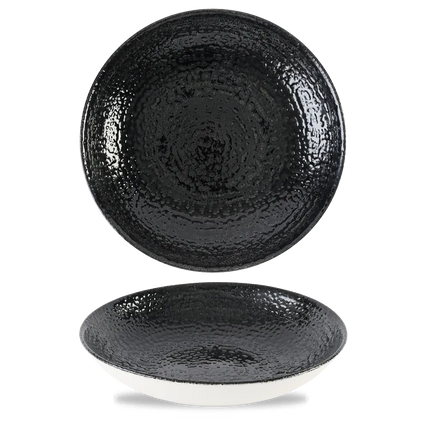 Churchill Homespun Black coupe kom Ø 24,8 cm – ruime zwarte serveerkom voor horecagebruik