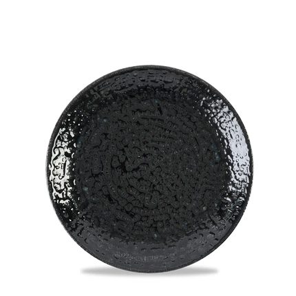 Churchill Homespun Black coupe bord Ø 16,5 cm – klein zwart bijzetbord voor restaurants