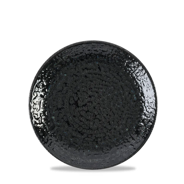 Churchill Homespun Black coupe bord Ø 16,5 cm – klein zwart bijzetbord voor restaurants
