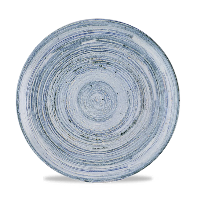 Churchill Elements Coast coupe bord Ø 26 cm – gemêleerd blauw bord voor restaurants